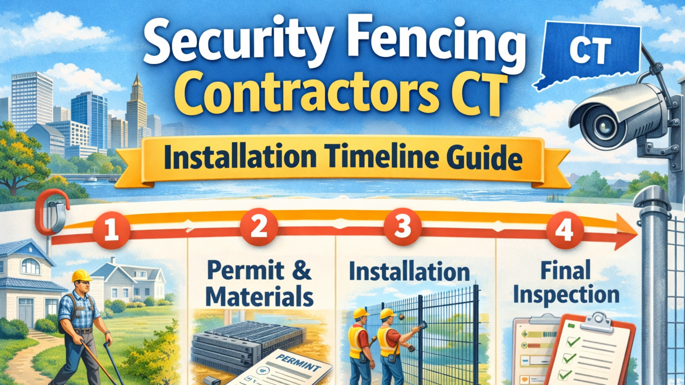 Security Fencing Contractors CT Installation Timeline Guide
