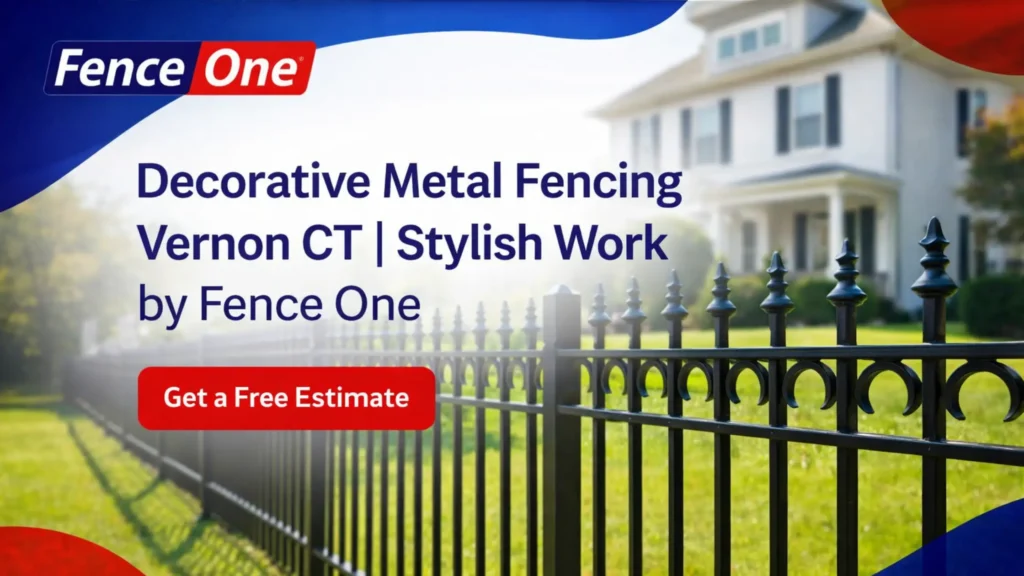 Decorative Metal Fencing Vernon CT | Stylish & Durable Solutions by Fence One