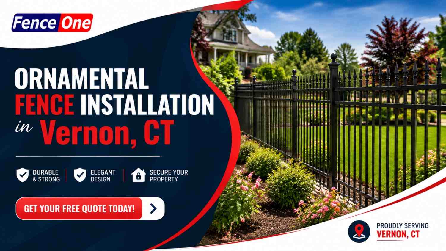 Benefits of Choosing Ornamental Fencing for Residential and Commercial Properties in Vernon CT