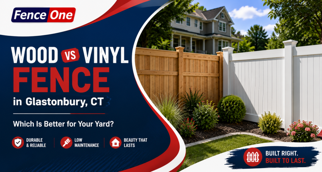 Wood and vinyl fence comparison