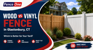 Wood and vinyl fence comparison