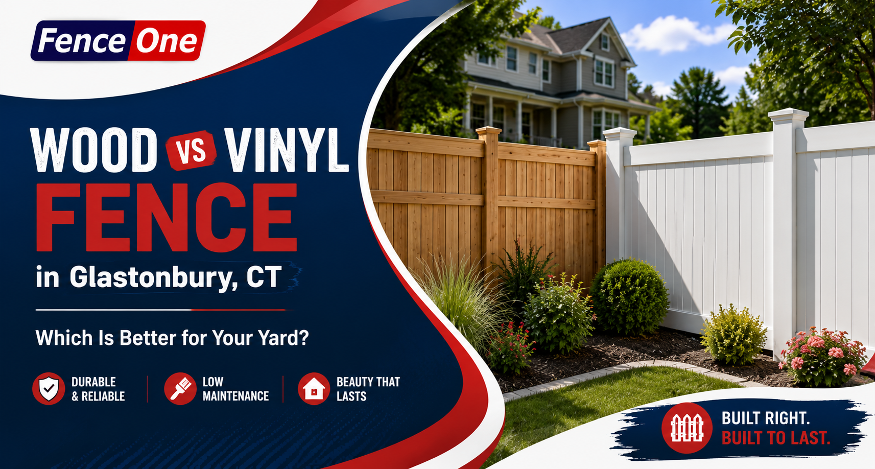 Wood vs Vinyl Fence in Glastonbury CT: Which Is Better for Your Yard?